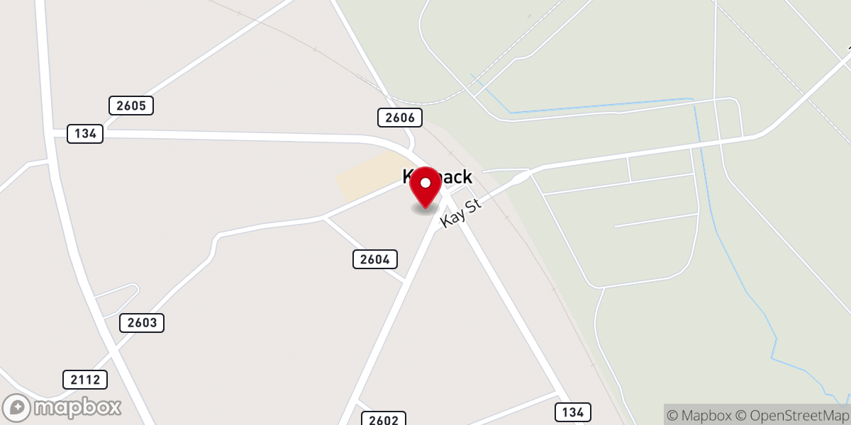 Map showing location of Karnack Methodist Church