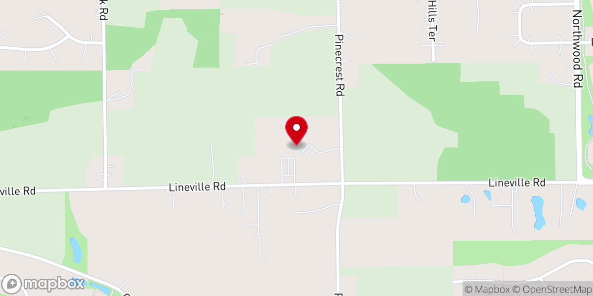 Map showing location of Heartland Church