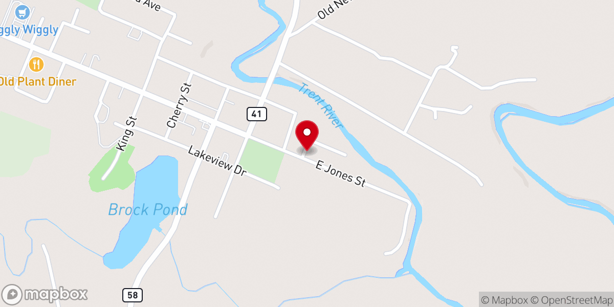 Map showing location of Hills Chapel Mssnry Baptist Church