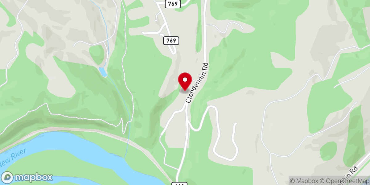 Map showing location of Bethel Chapel