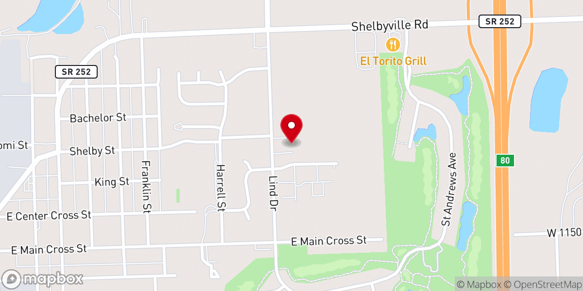 Map showing location of Christ Fellowship Church