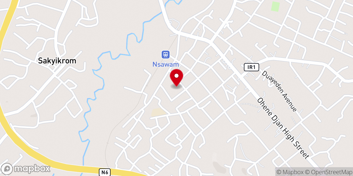 Map showing location of ASSEMBLIES OF GOD CHURCH, POSSIBILITY CENTER
