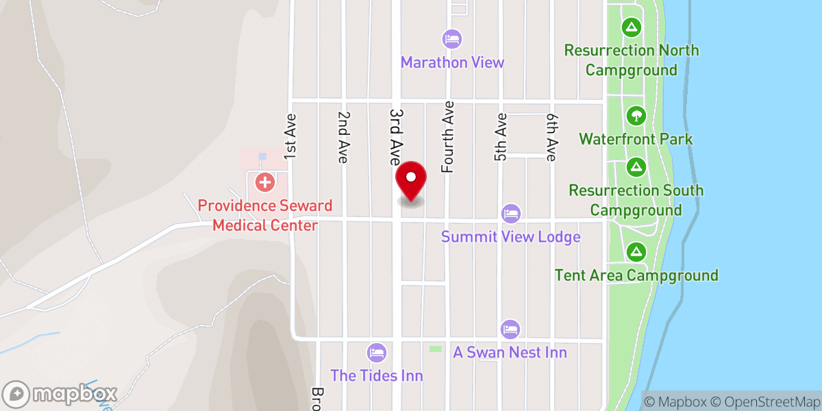 Map showing location of Resurrection Lutheran Church