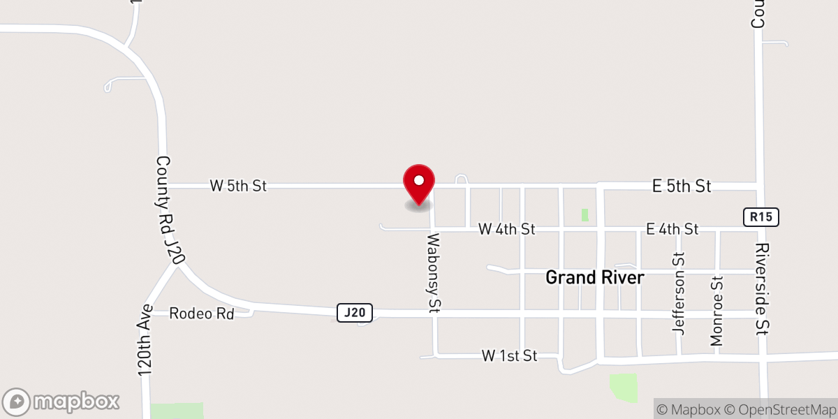 Map showing location of St Patricks Catholic Church