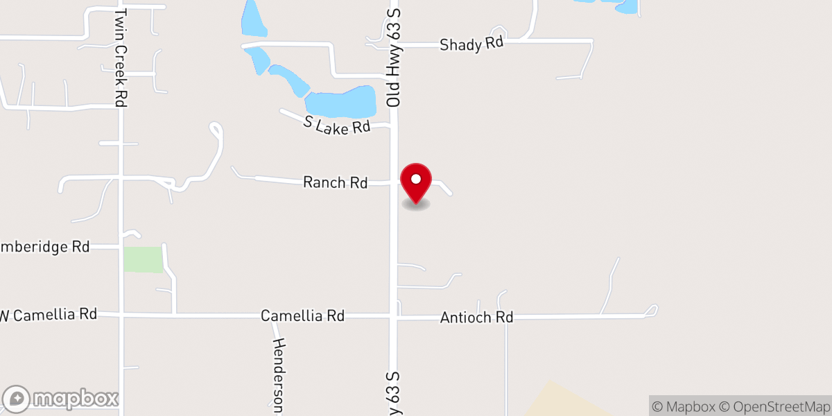 Map showing location of New Antioch Church