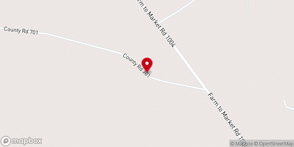 Map showing location of Antioch Primitive Baptist Church
