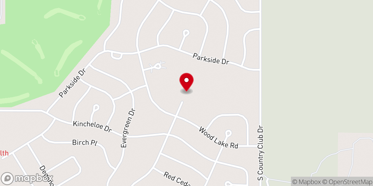 Map showing location of Kinross Twp Parks & Recreation