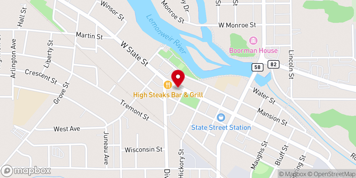 Map showing location of Marie and Andrew Lobenstein TR
