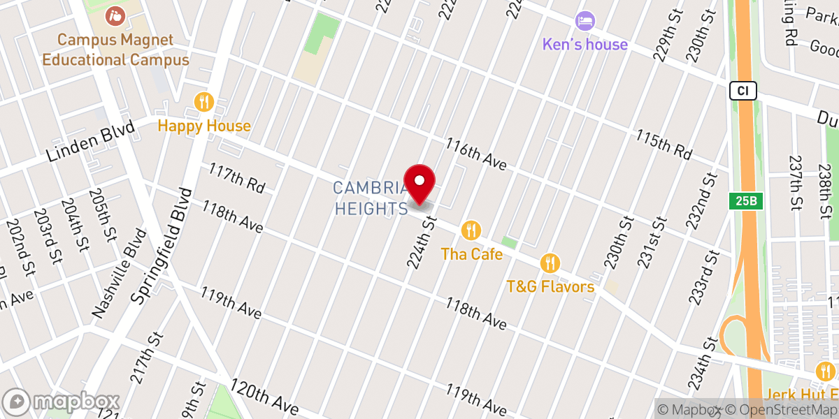 Map showing location of God's Cover Church International