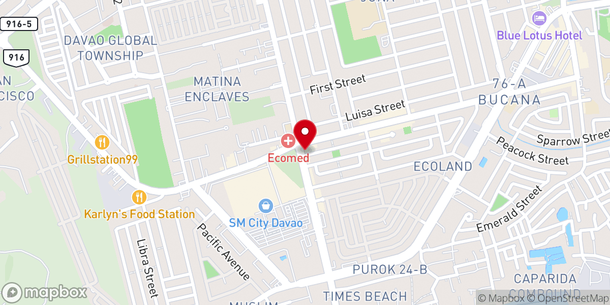 Map showing location of Berean Bible Baptist Church Ecoland
