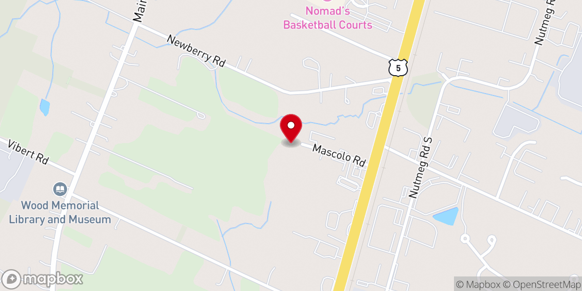 Map showing location of Bottle & Can Redemption Center