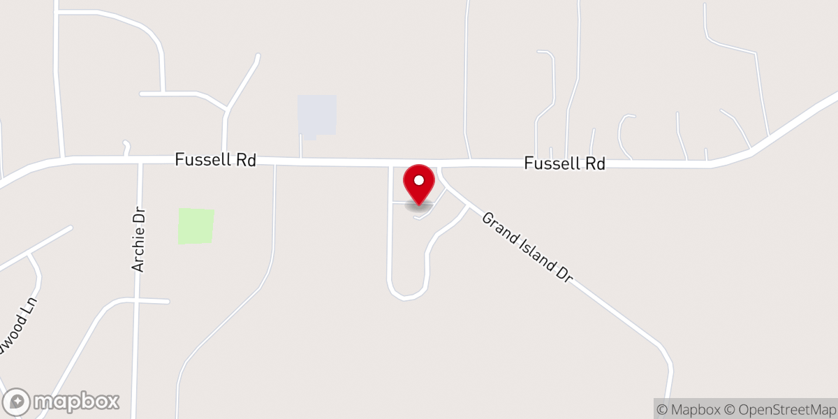 Map showing location of Albany Bible Church