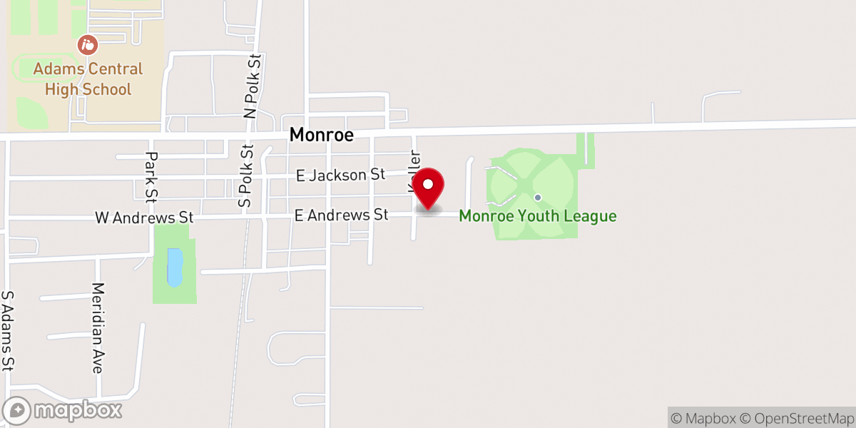 Map showing location of The Tabernacle