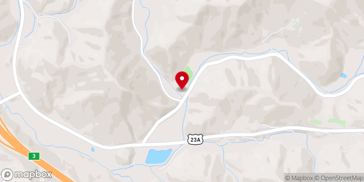Map showing location of Bright Hope Laurel United Methodist Church