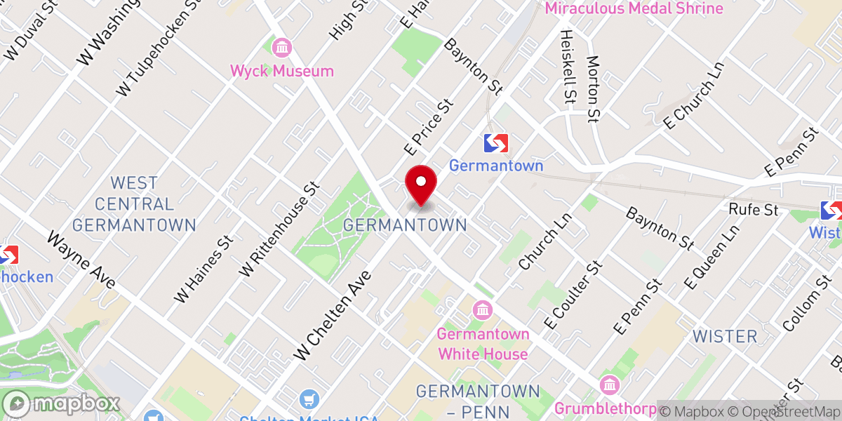 Map showing location of Personal Touch Christian Center Inc