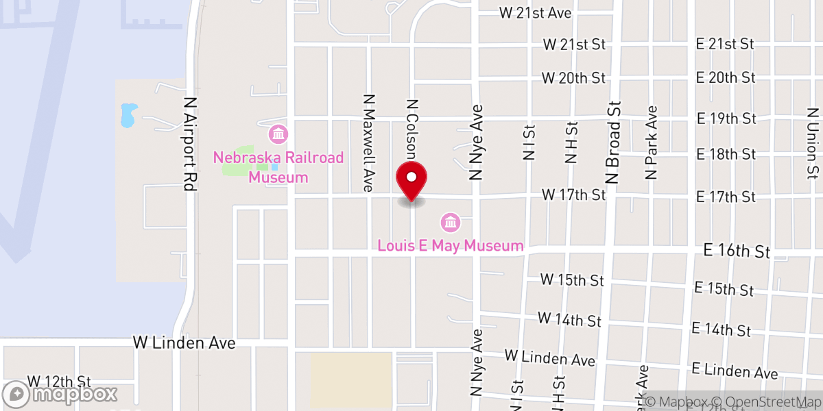Map showing location of Community Christian Church