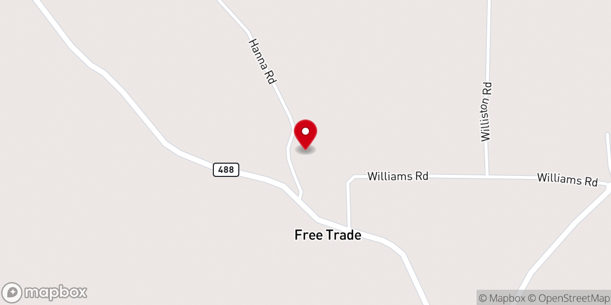 Map showing location of Free Trade Church of God