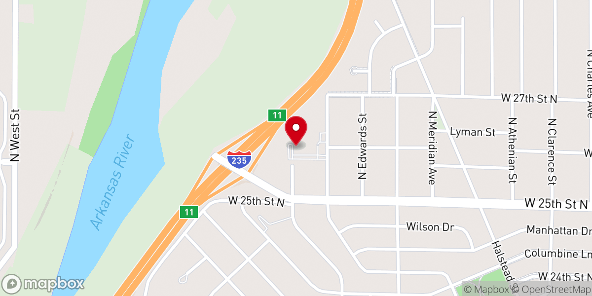 Map showing location of Friends Church