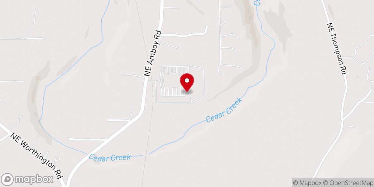 Map showing location of Old Apostolic Lutheran Church of Yacolt