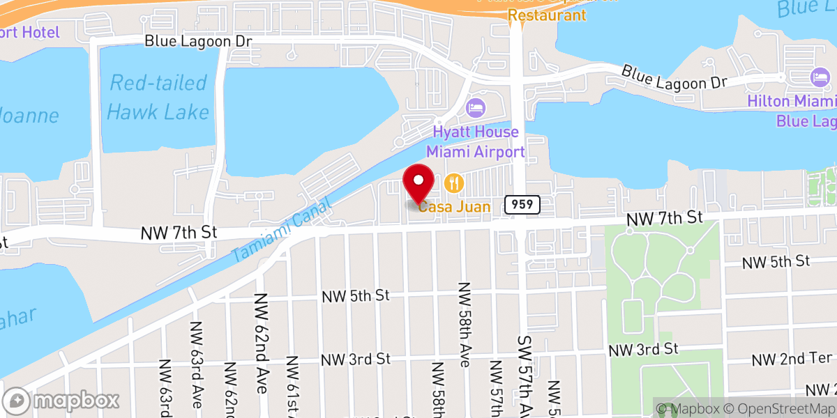 Map showing location of St. Dominic Catholic Church