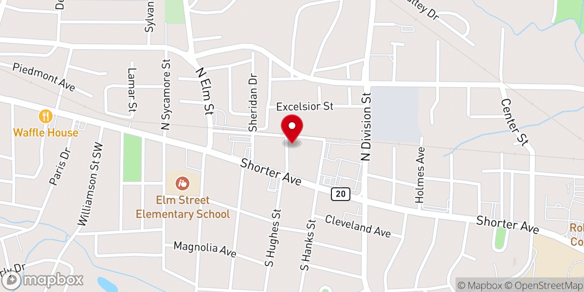 Map showing location of Church of God of Prophecy Spanish Rome