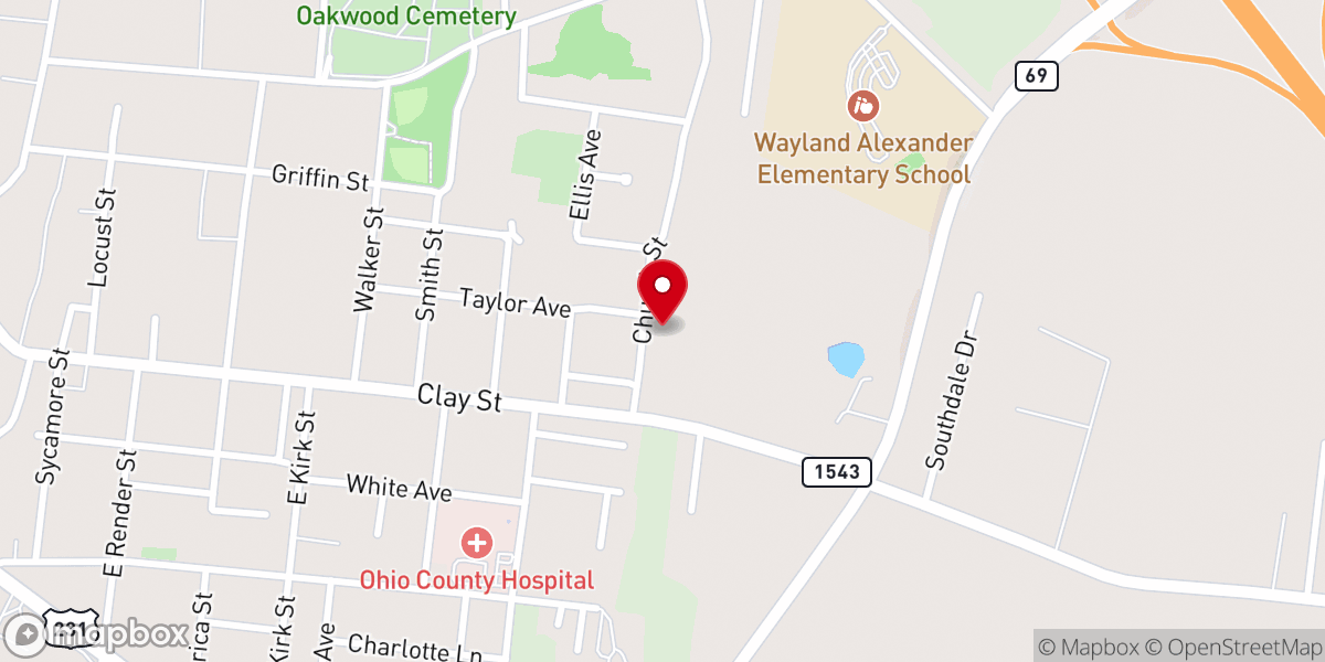 Map showing location of Hartford Apostolic Church