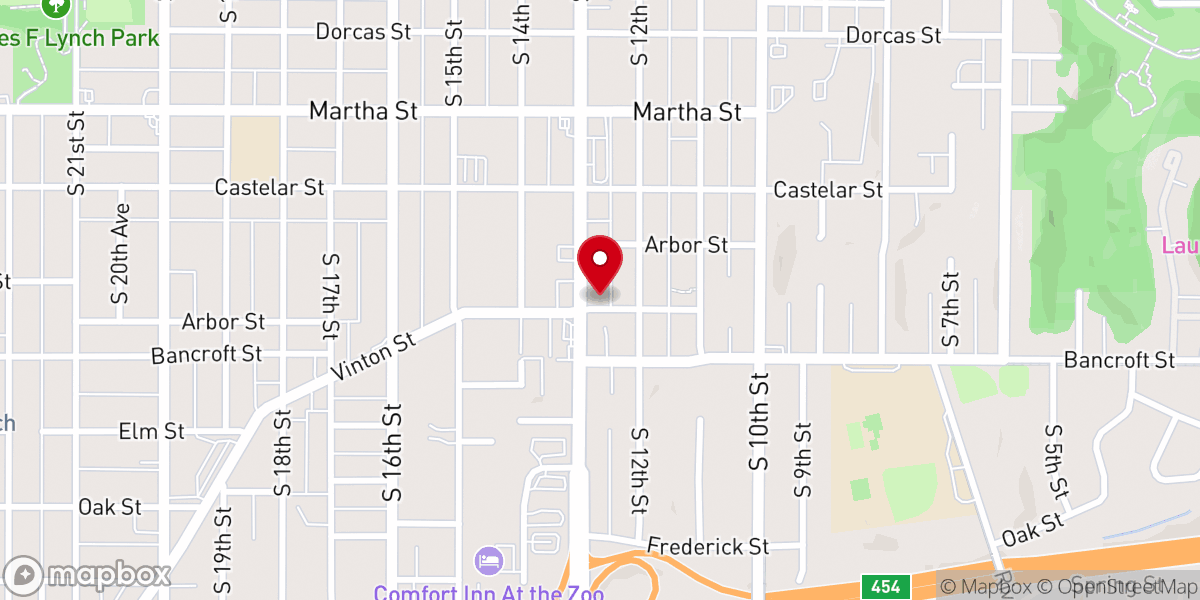 Map showing location of Iglesia de Dios Pentecostal elSINAI