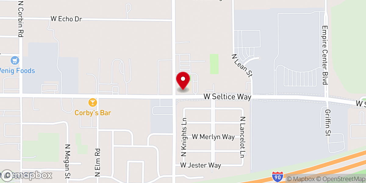 Map showing location of McGuire-Wesleyan Church