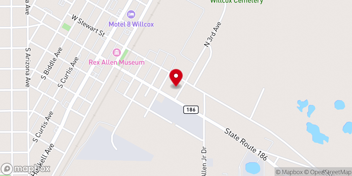 Map showing location of Southeast Arizona Food Bank - Food Distribution Center