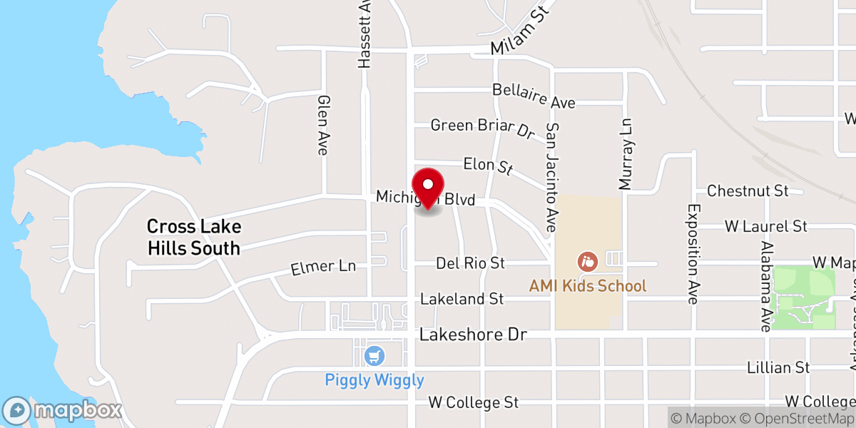 Map showing location of Queensboro Church of Christ