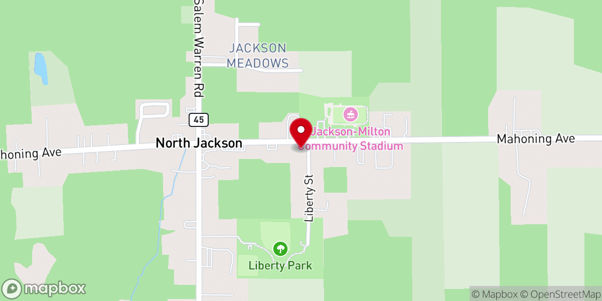 Map showing location of Christ Is the Answer Church