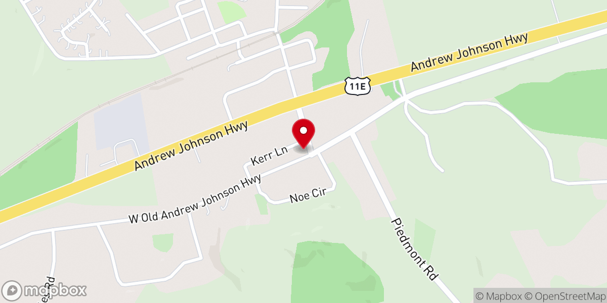 Map showing location of New Market Presbyterian Church