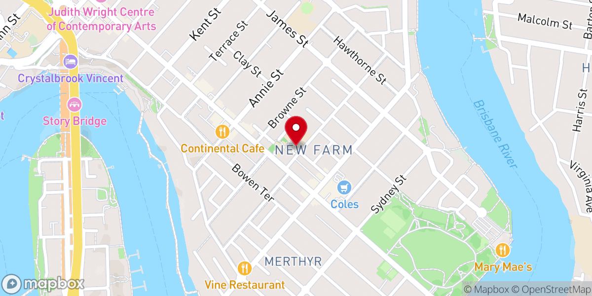 Map showing location of Holy Spirit Church