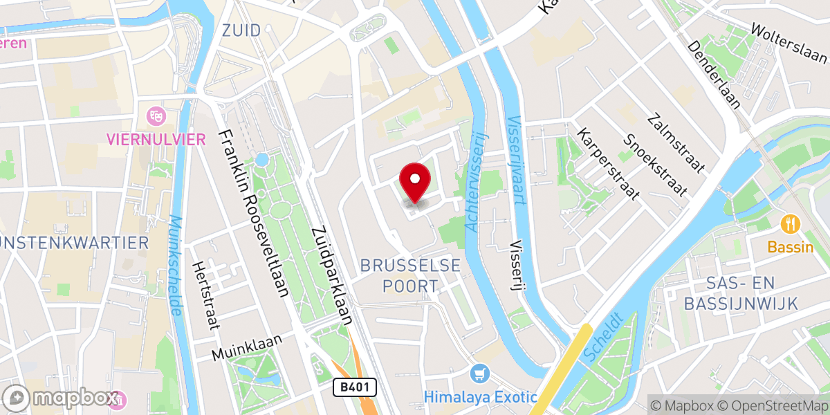 Map showing location of O-L-Vrouw Presentatiekerk