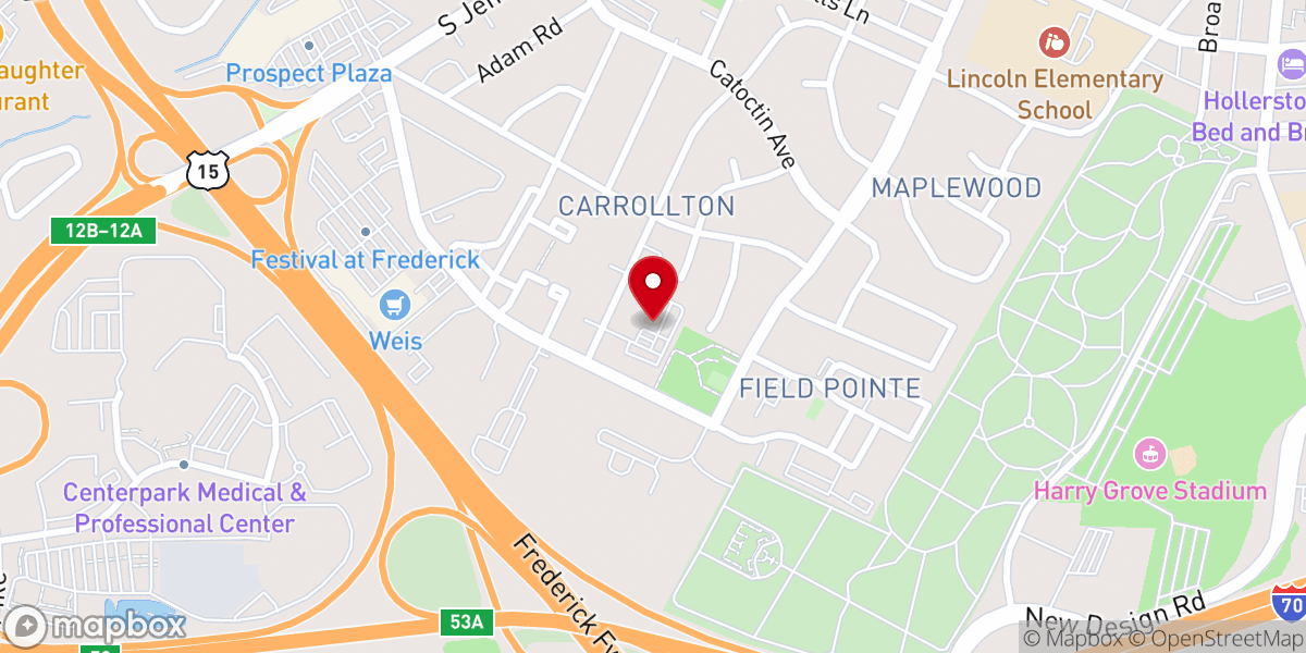 Map showing location of South End Baptist Church