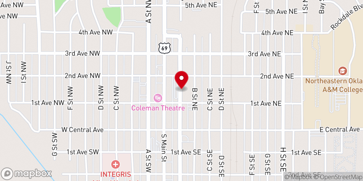 Map showing location of Grace Church
