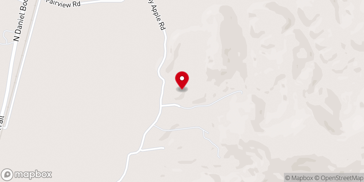 Map showing location of May Apple Church
