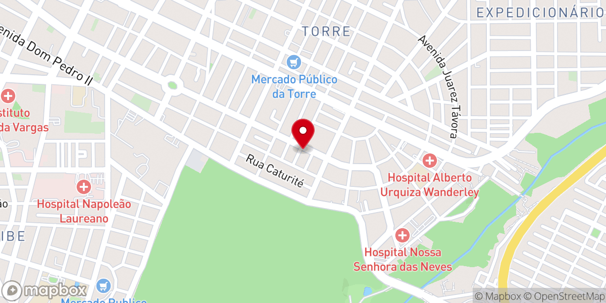Map showing location of Santuário São Judas Tadeu