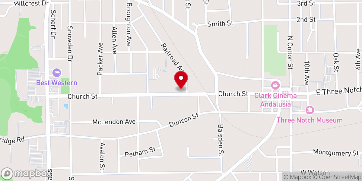 Map showing location of Robinson Park