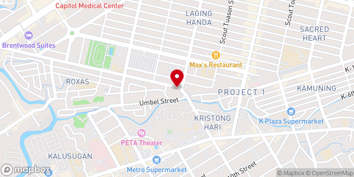 Map showing location of Triumphant Generation Church
