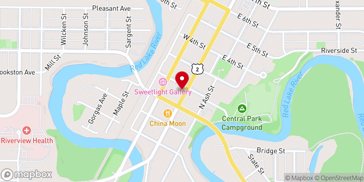 Map showing location of Freedom Church Crookston