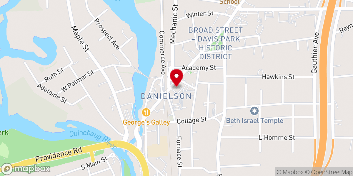 Map showing location of Upper Room