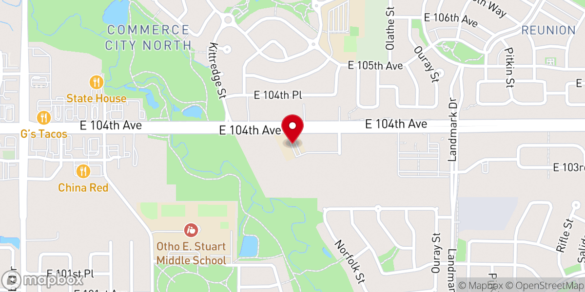 Map showing location of Living Hope Lutheran Church