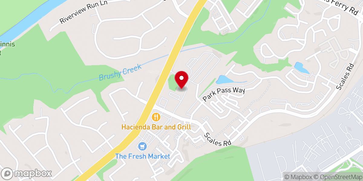 Map showing location of Epiphany Lutheran Church