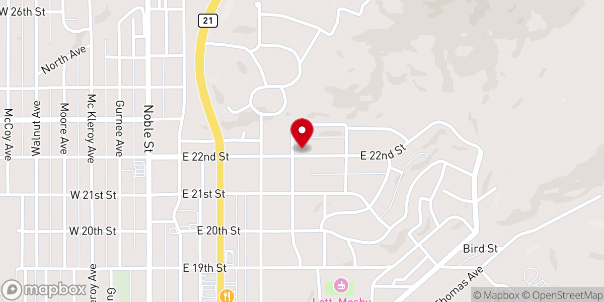Map showing location of Refuge Full Gospel Methodist Church