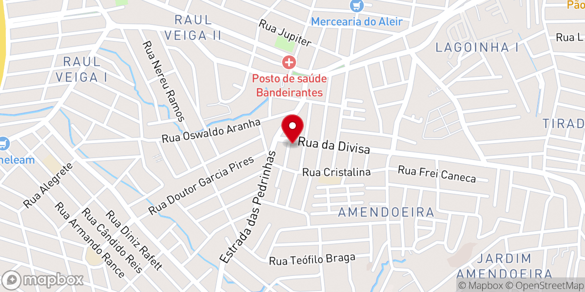Map showing location of Paróquia Santo Antônio (Amendoeira)