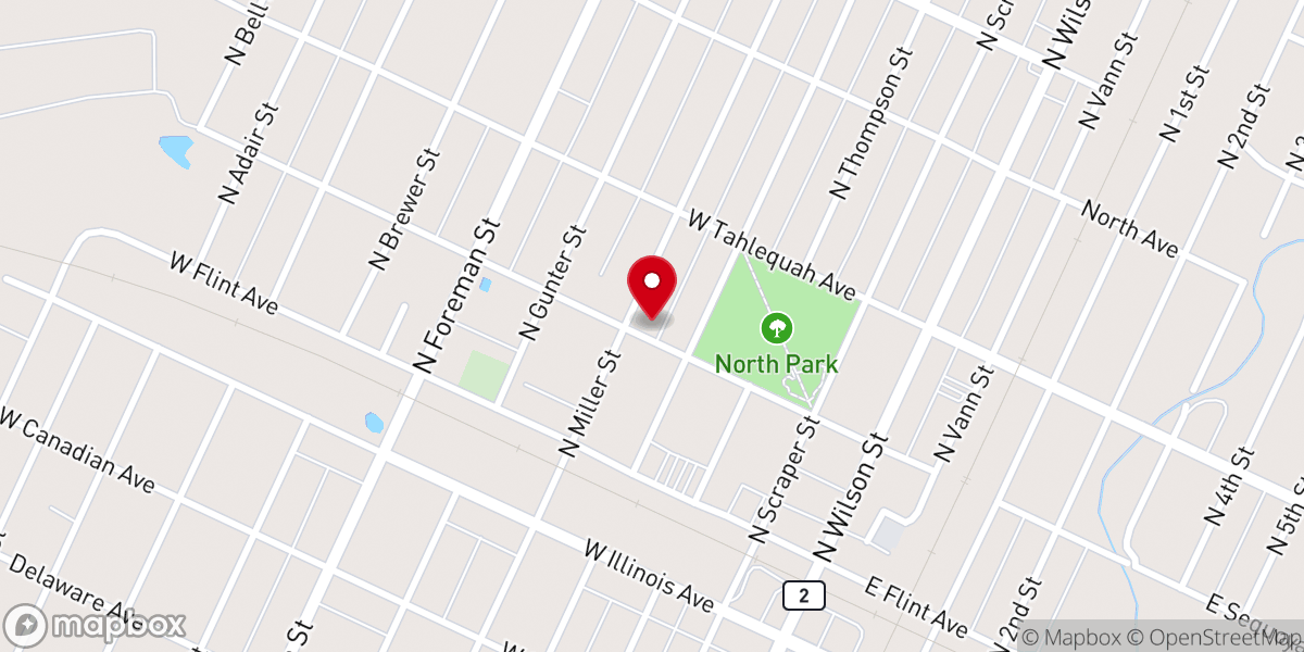 Map showing location of United Pentecostal Church