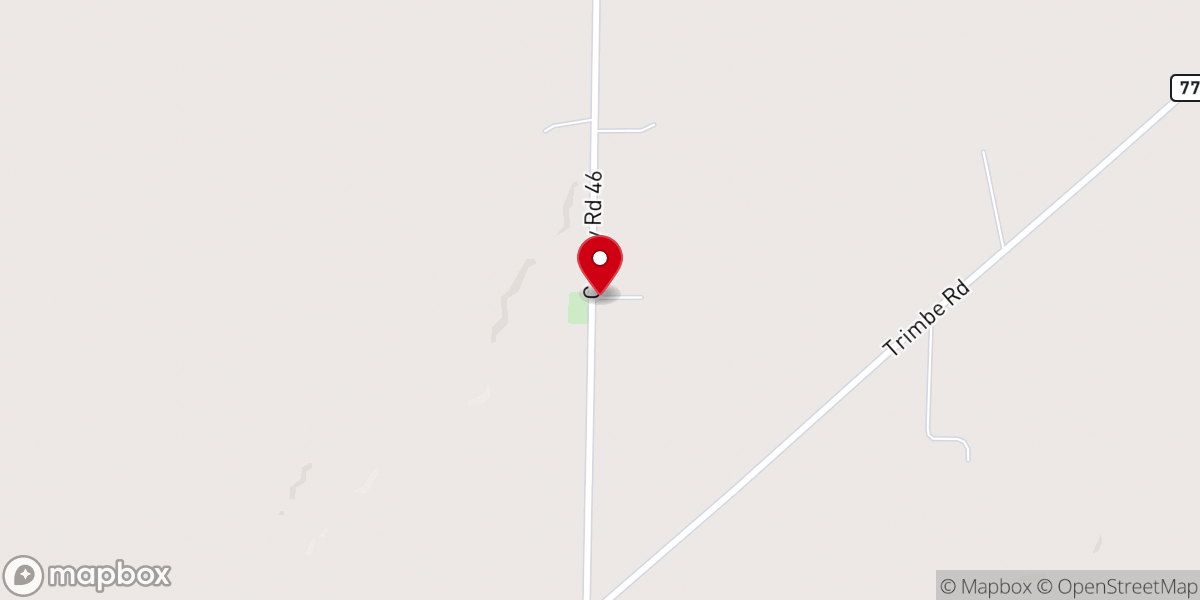 Map showing location of Pleasant Grove Church of Christ
