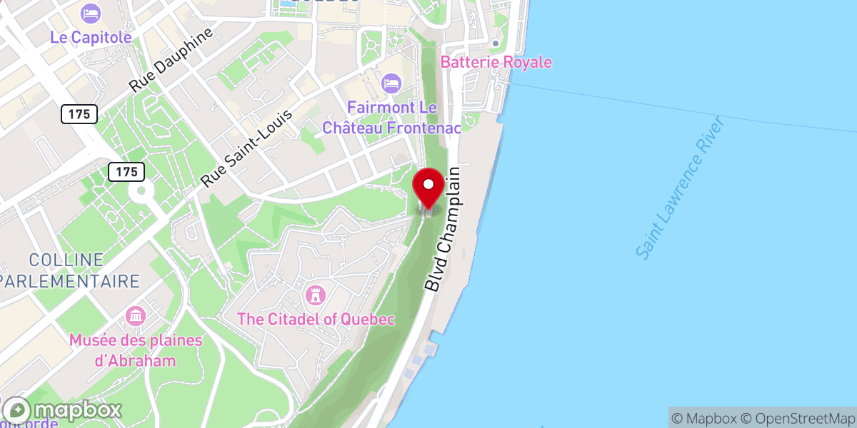 Map showing location of Plessis Kiosk