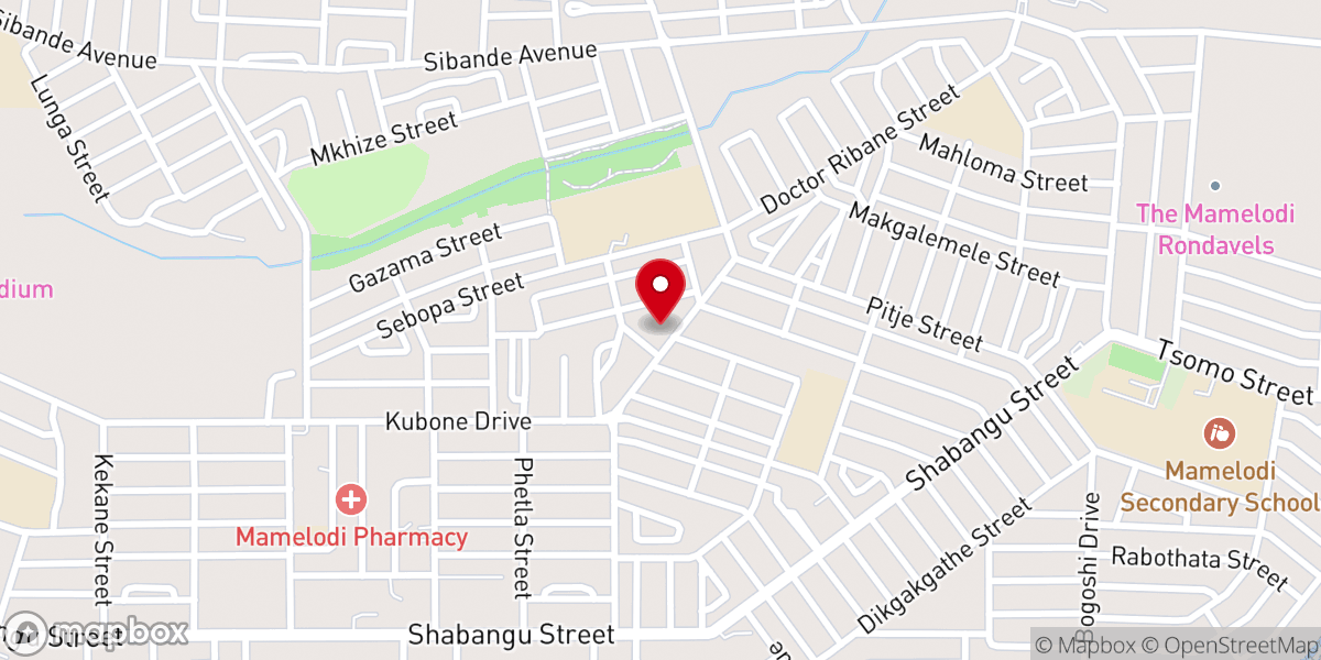 Map showing location of St Francis Anglican Church